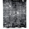 Chalkboard with Business Plans Design Shower Curtain