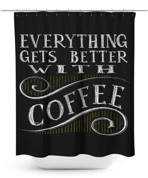 Chalkboard Sign Design Shower Curtain