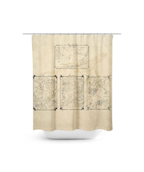 Game of Thrones Maps Shower Curtain