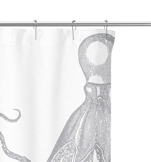 Group Hug Anyone? Octopus Etching Shower Curtain