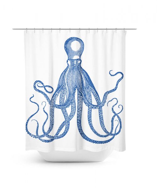 Vintage Octopus Shower Curtain