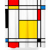 Mondrian Design Shower Curtain