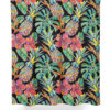 Pineapple and Palm Leaf Shower Curtain