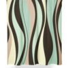 Mid-century wavy graphic Shower Curtain