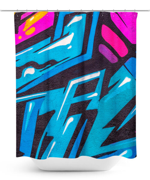 Urban Graffiti Design Shower Curtain