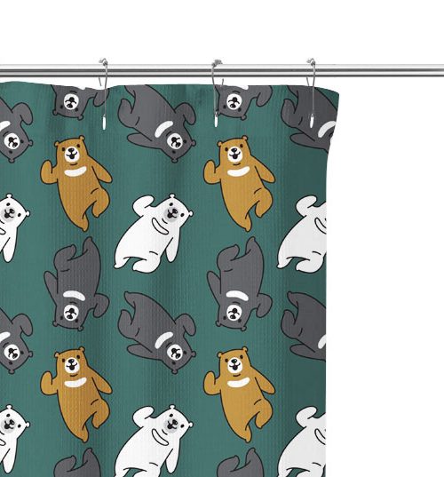 Dancing Bears Pattern Shower Curtain