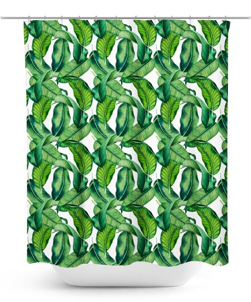 Falling Palm Fronds Shower Curtain