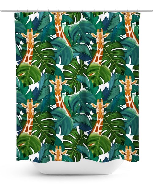 Giraffe Pattern Shower Curtain