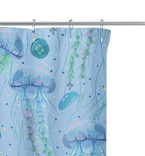 Jellyfish Shower Curtain close up