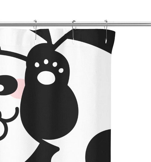 Panda Bear Pattern Shower Curtain